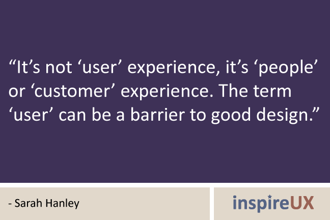 quotes about people. This quote is from Sarah's submission to Johnny Holland's #uxtip contest, 
