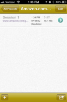 List of recorded sessions